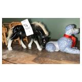 Tilso Japan Porcelain Horse & ceramic poodle