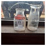 Vtg half-pint duraglas glass milk