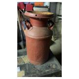 Johnstown Sanitary Dairy Red Milk Can