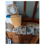 Husqvarna Viking 6460 and sewing lot on top of