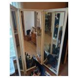 Heavy mirrored metal room divider 72" tall, 72"