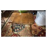 Vintage Maplewood Low Stool with Vintage Metal
