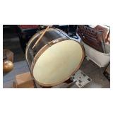 Vintage Bass Drum with Stand
