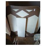 Vintage table 48" long x 36" wide and 12" board