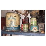 Shelf of Tin Advertising