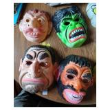 Halloween mask lot of 4