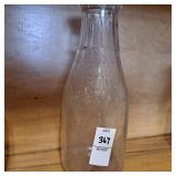 Johnstown Bottle Exchange 5c Embossed Quart Milk