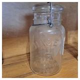 Vintage Hazel-Atlas E-Z Seal glass preserve jar