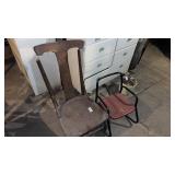 Wooden and Metal Chair