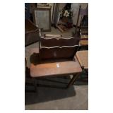 School Desk and Magazine Rack