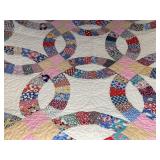Vintage Handmade quilt - 81 x 79 inches