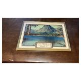 Vintage Small H.W. Walker Co.Thermometer Print