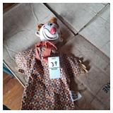 Vintage Disney silly dilly clown hand puppet