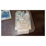 Vintage Brooms & Bushel Crates Calendar Topper