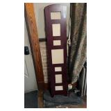 Wood folding screen room divider with multiple