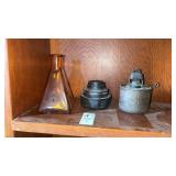 Vintage Railroad Lantern Fount No. 300, Oil Lamp