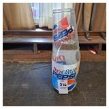 Vintage bottle of Diet Crystal Pepsi, a clear,
