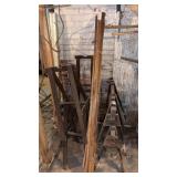 Lot of Wooden Saw Horses