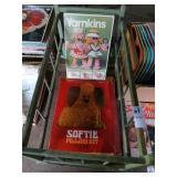 Vintage doll crib and craft lot