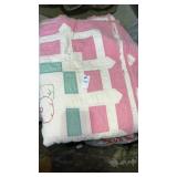 Pink Flower Design Quilt