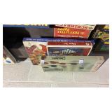 Checkers, Chess Set and Plastic Map