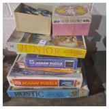 Assorted vintage puzzles