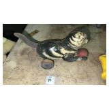 Vintage Marx tin litho lever-action toy cat