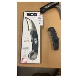 SOG Gambit Knife and Pocket Knife