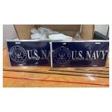 2 U.S. Navy License Plates