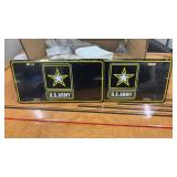 2 U.S. Army License Plates