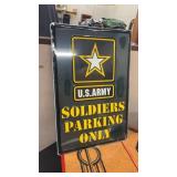 U.S. Army Parking Only Metal Sign