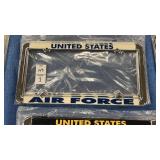 3 U.S. Air Force License Plate Holders