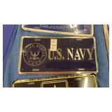 2 U.S. Navy License Plates