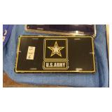 2 U.S. Army License Plates