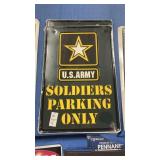 U.S. Army Parking Only Metal Sign