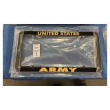 3 U.S. Army License Plate Holders