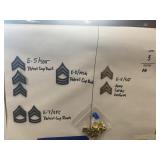 Army enlisted pin on rank: E-5 - E-8