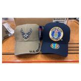 2 NEW Air Force Hats