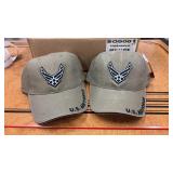 2 NEW Air Force Hats