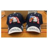 2 USA Eagle Hats