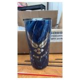 1U.S. Air Force Metallic Travel Tumbler