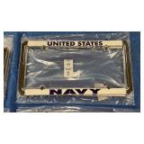 3 U.S. Navy License Plate Holders