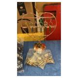 Heart Shaped Jewelry Display w Bullet Casings