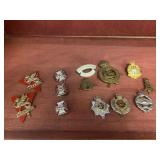 British uniform badges and pins