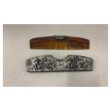 VINTAGE DENMARK SILVER PLATED & BAKELITE HAIR