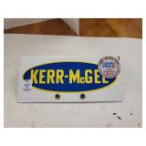 Kerr-McGee  porcelain sign 11in  x 5in.
