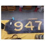 947 wooden sign 39in. X  12in.