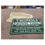 Tripoli Quinine Tonic Cardboard sign