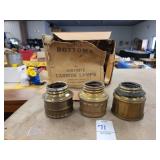 12 Carbide lamp bottoms