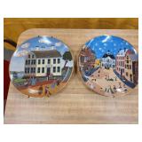 2 Ridge Wood fine China plates